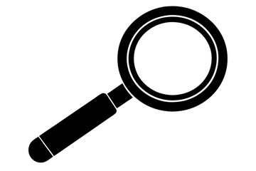 Magnifying glass icon. Vector illustration 
