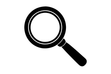 Magnifying glass icon. Vector illustration 
