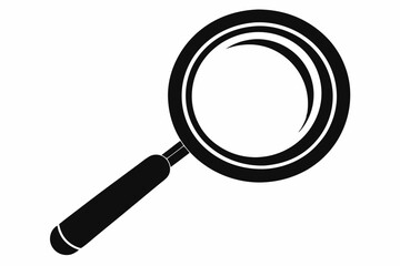Magnifying glass icon. Vector illustration 
