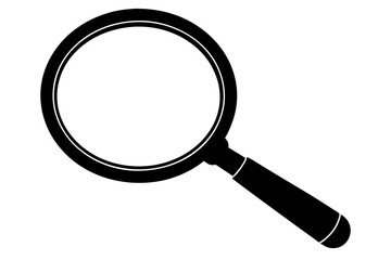 Magnifying glass icon. Vector illustration 
