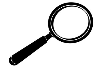 Magnifying glass icon. Vector illustration 

