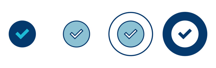 verified icon vector isolated on white background. verification check mark. approved icon