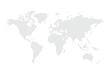 World map.United States, China, Russia, Germany, United Kingdom, Japan, France, India, Brazil, Canada, Italy. Grayscale,isolated on white background
