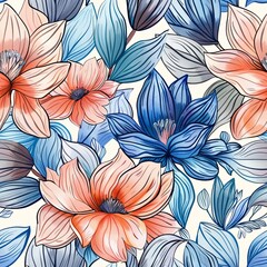 Beautiful floral pattern background texture