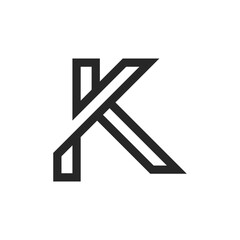 K letter logo vector template