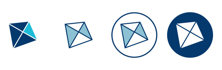 Kite icon vector isolated on white background. kite vector icon.