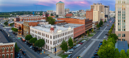 Downtown city skyline of Montgomery, Alabama, United States. © Zenstratus
