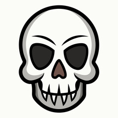 Fototapeta premium vector illustration of skull