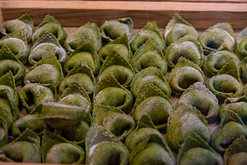 Bologna, Italy-July 10, 2024: Italian handmade pasta