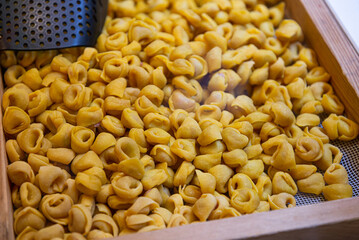 Bologna, Italy-July 10, 2024: Italian handmade pasta