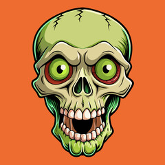 Fototapeta premium vector illustration of skull