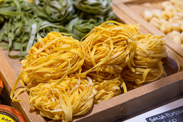 Bologna, Italy-July 10, 2024: Italian handmade pasta