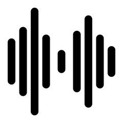 soundwave, sound, audio, voice, media, multimedia outline icon