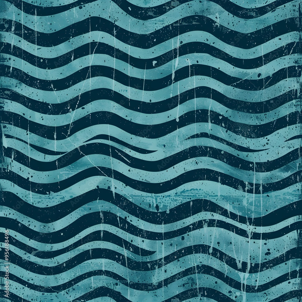 Poster abstract water waves pattern. abstract water wave pattern design with a vintage feel.