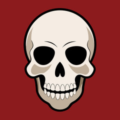 Fototapeta premium vector illustration of skull