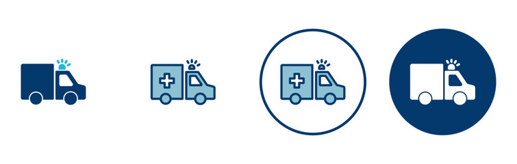 Ambulance Icon vector isolated on white background. Ambulance Icon Design. ambulance truck icon vector