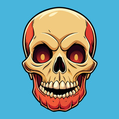 Fototapeta premium vector illustration of skull