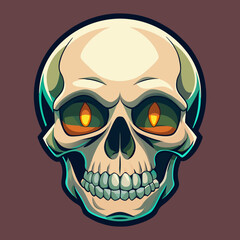 Fototapeta premium vector illustration of skull