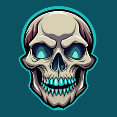 Fototapeta premium vector illustration of skull
