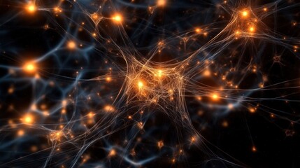 Fototapeta premium Neural Network Abstract