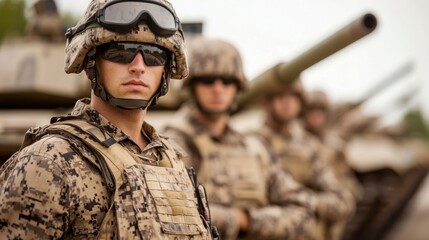 Fototapeta premium Soldier in Camo.