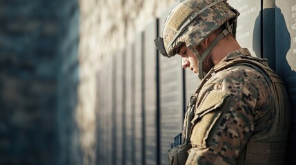 Soldier Memorial Wall.