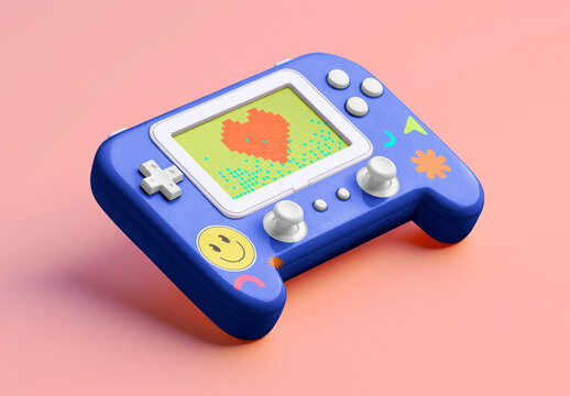 Product Flatlay Gameconsole Mockup With Generative AI