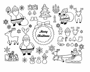 クリスマス詰め合わせパックモノクロ版