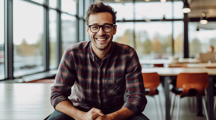 Obraz premium A photo of an American man in his late thirties. 