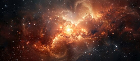 Fototapeta premium A stunning copy space image showcasing a cluster of stars