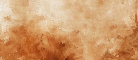 Brown watercolor background texture ideal for graphic design overlays with ample copy space image