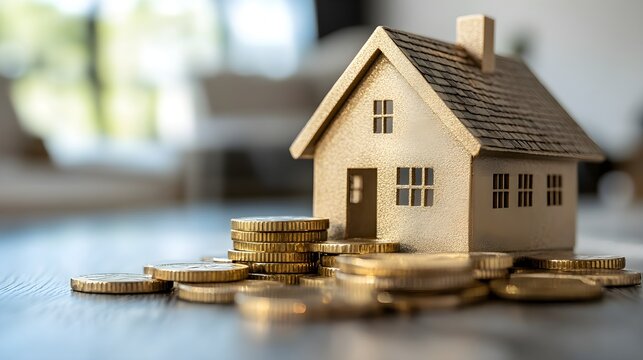 Explore strategies to avoid prepayment penalties when refinancing a home loan, selective focus, Backdrop Modern home interior