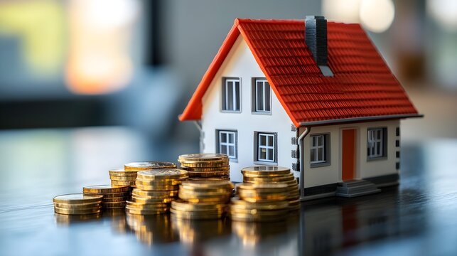 Explore strategies to avoid prepayment penalties when refinancing a home loan, selective focus, Backdrop Modern home interior