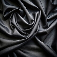 Fototapeta premium Black silk or satin luxury fabric texture