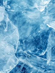 Obraz premium A photograph of an ice texture with a blue color