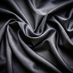 Fototapeta premium Black silk or satin luxury fabric texture