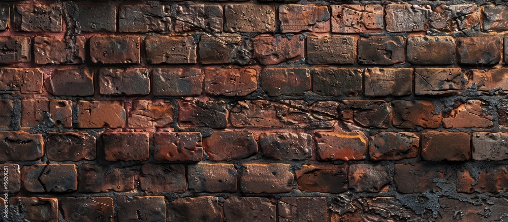 Poster background with a mixture of old and new bricks suitable for design and presentations as a copy spac