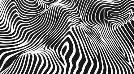 Abstract black and white line pattern background