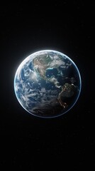 Fototapeta premium A realistic view of the world