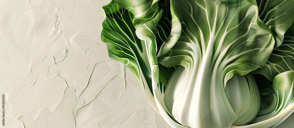 Poster bok choy with selenium supports thyroid function crucial for metabolism and growth shown in a front 