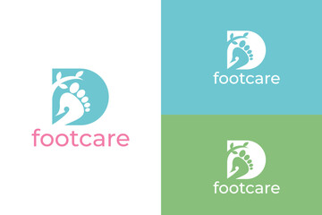 foot care logo, foot care theraphy, foot print template logo, letter d foot care logo, footcare