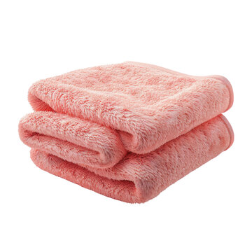 recommend clip art: Soft and cozy pink towels folded neatly, perfect for bathroom decor or spa settings.