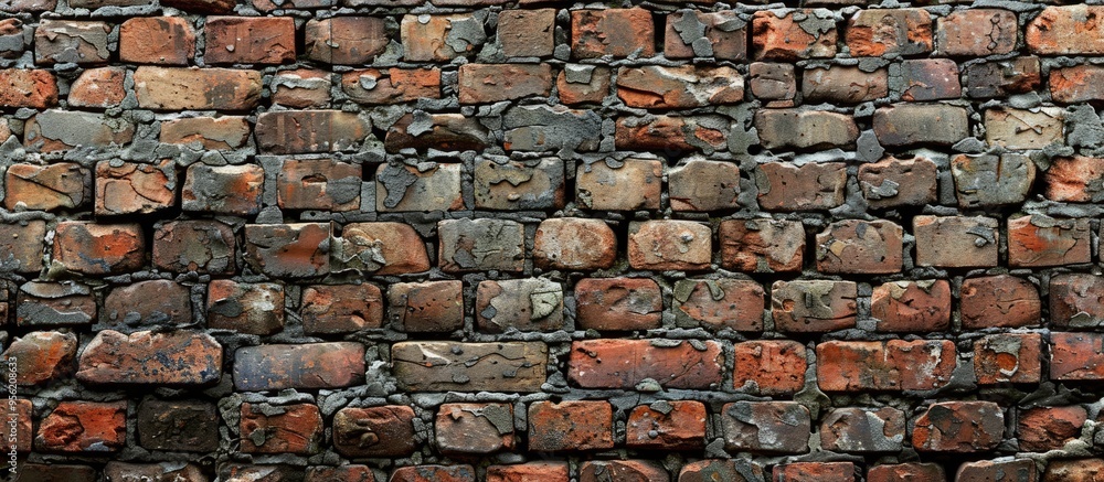 Poster a mixture of old and new bricks creates a textured backdrop ideal for various designs and presentati