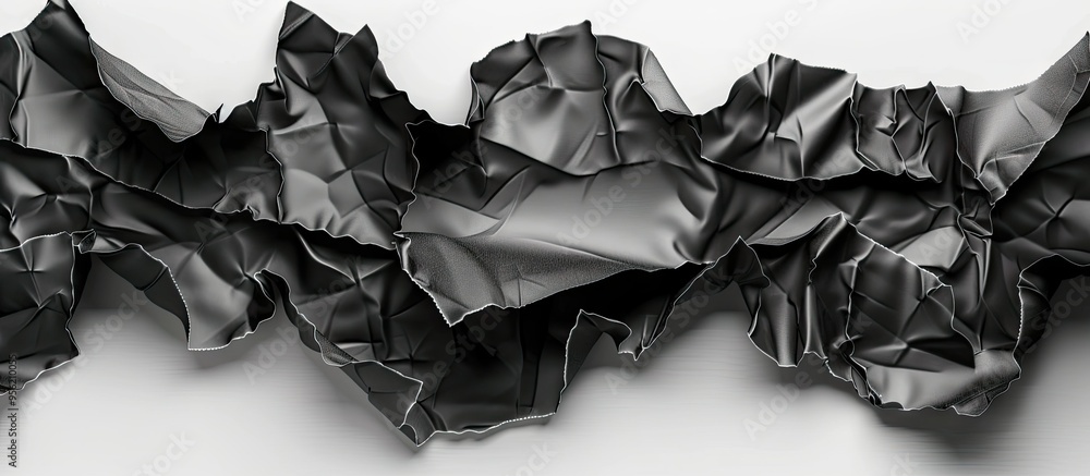Poster black sheets of paper on a white isolated background with copy space image