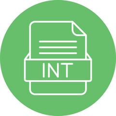 ITN File Format Vector Icon Design
