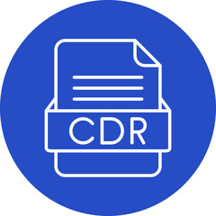 CDR File Format Vector Icon Design