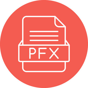 PFX File Format Vector Icon Design