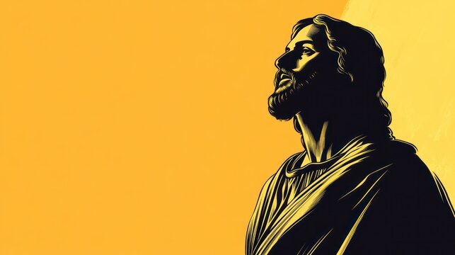 Portrait of Jesus Graffit Style