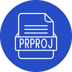 PRPROJ File Format Vector Icon Design