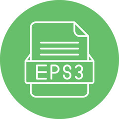 ESP3 File Format Vector Icon Design